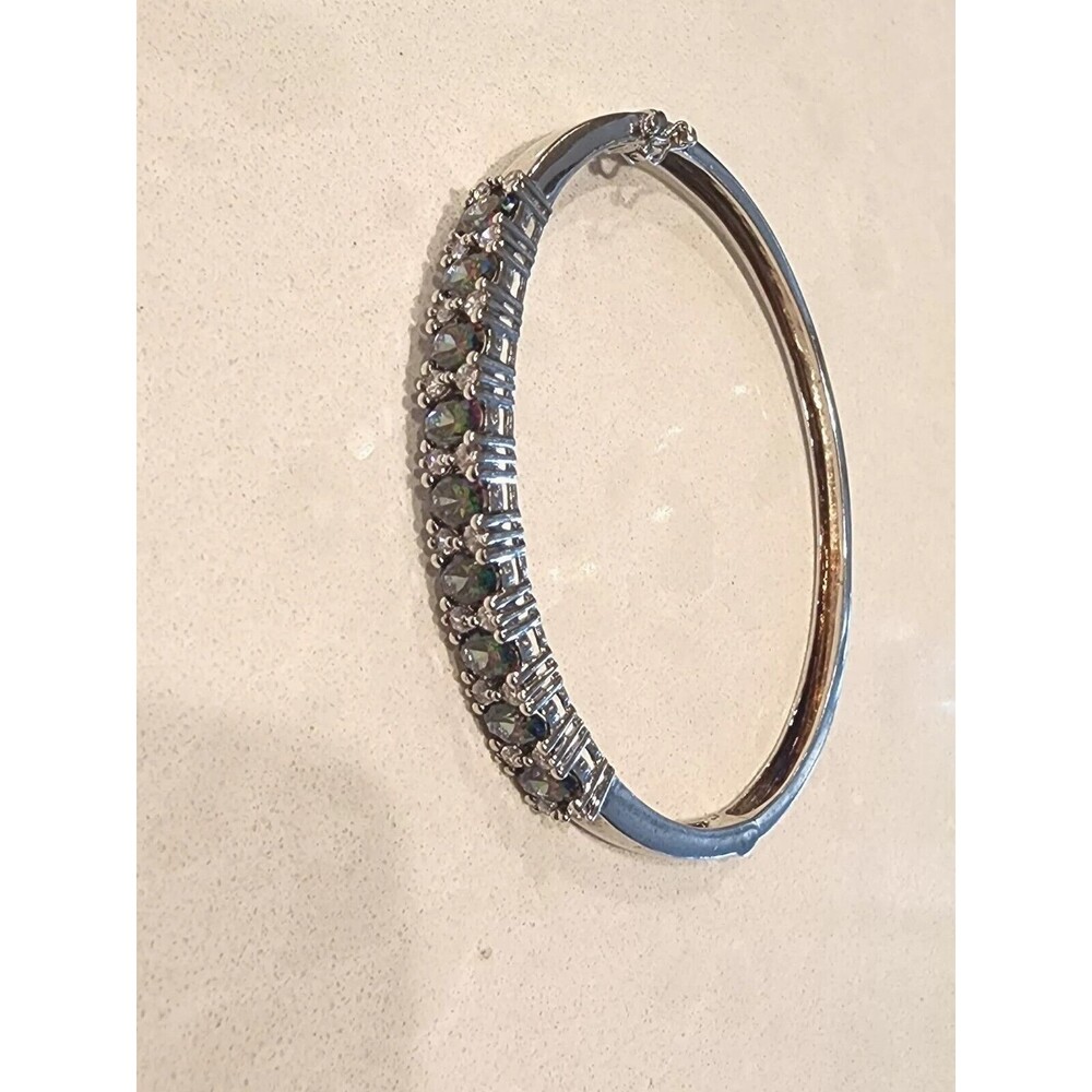 Landstrom 925 Sterling Silver Cuff Bracelet With Gemstones
